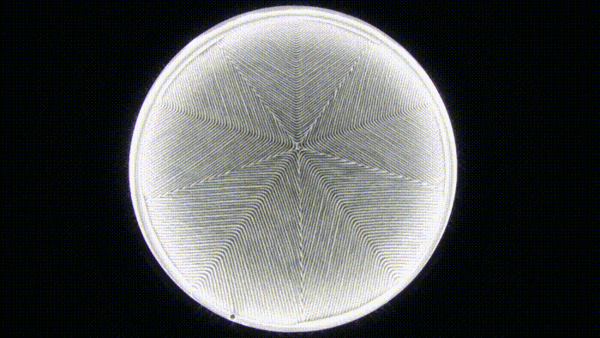 Шарик создаёт рисунок на песке